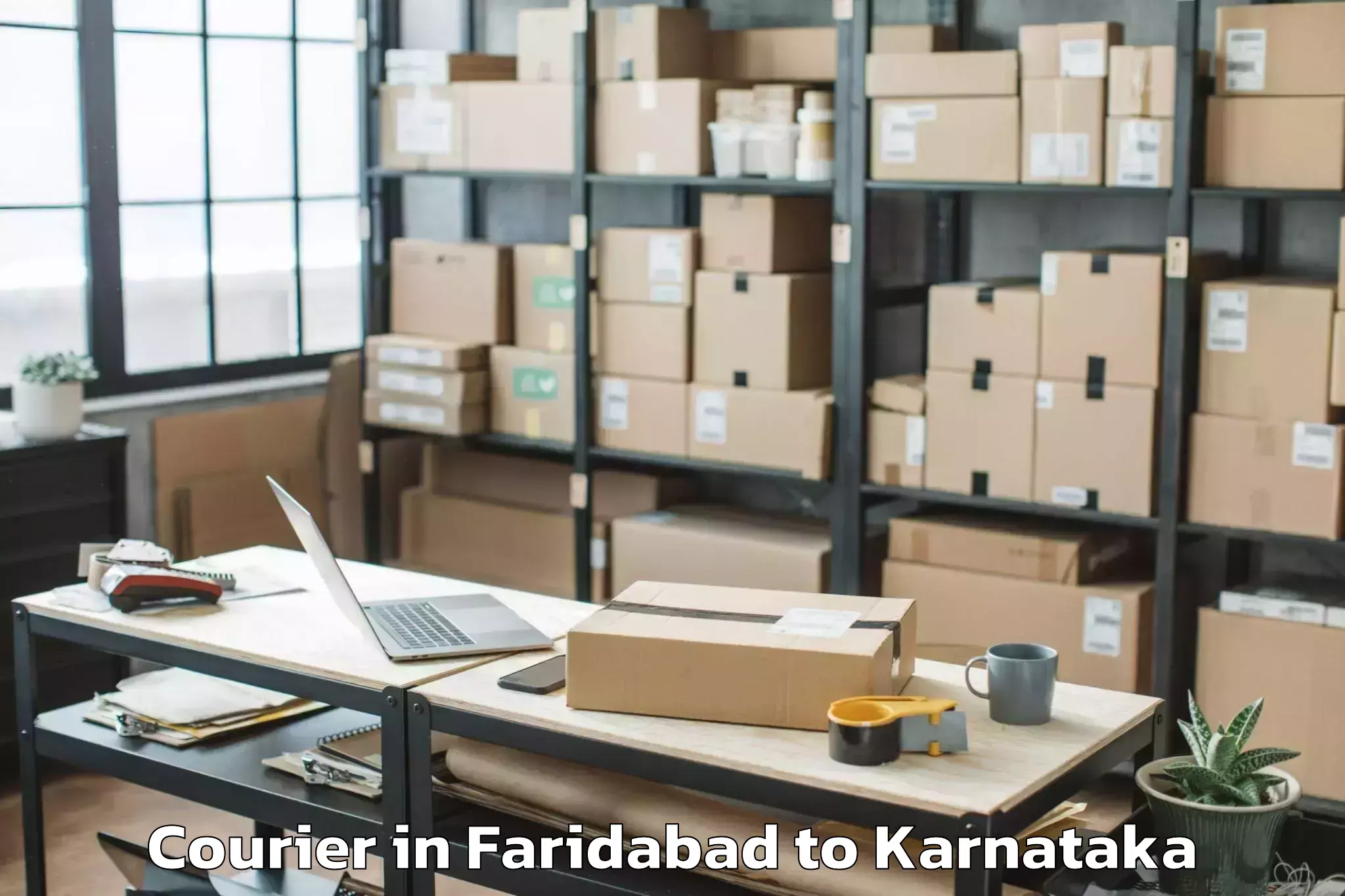 Book Faridabad to Mudbidri Courier